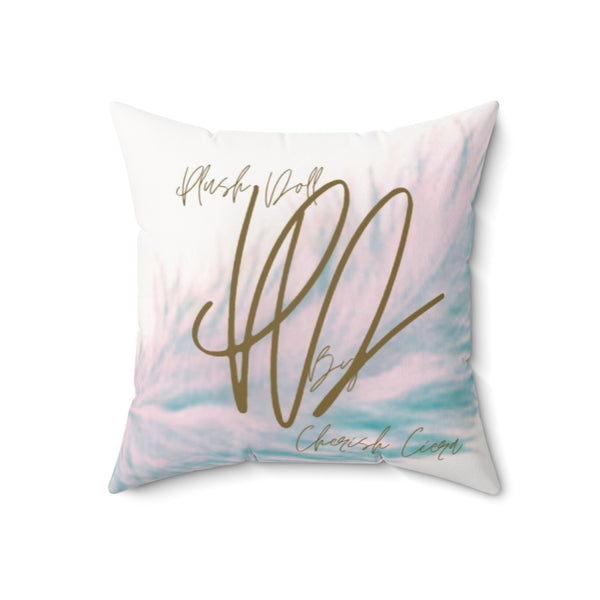 Plush Doll by Cherish Ciera Square Pillow