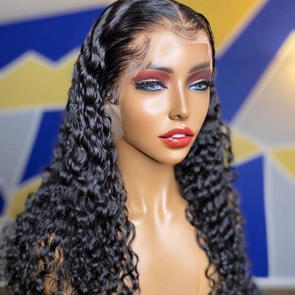 Curly Transparent Frontal Wig