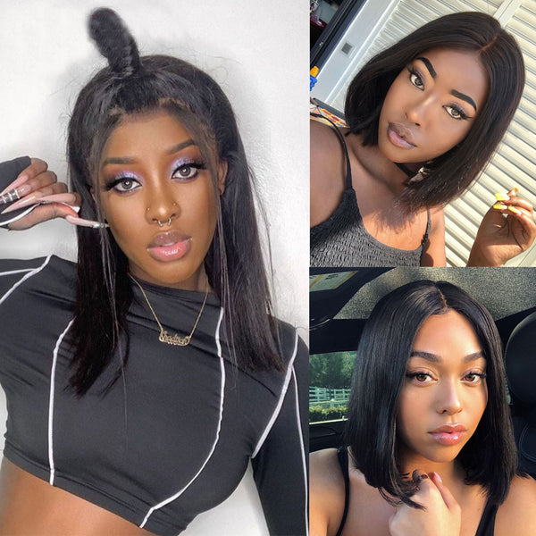 Transparent Virgin Straight  HD Lace Bob