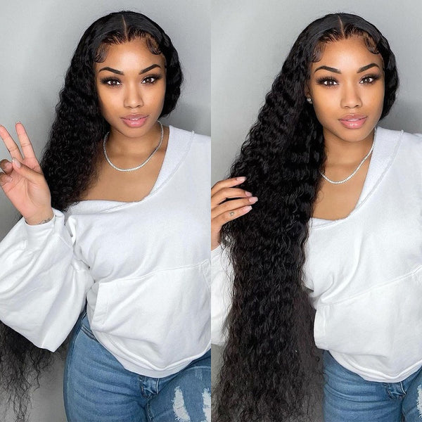 Kinky Curly Transparent HD Lace Frontal Wig