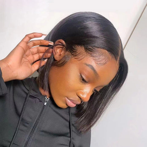 Transparent Virgin Straight  HD Lace Bob
