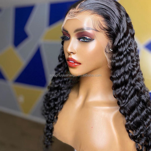Curly Transparent Frontal Wig
